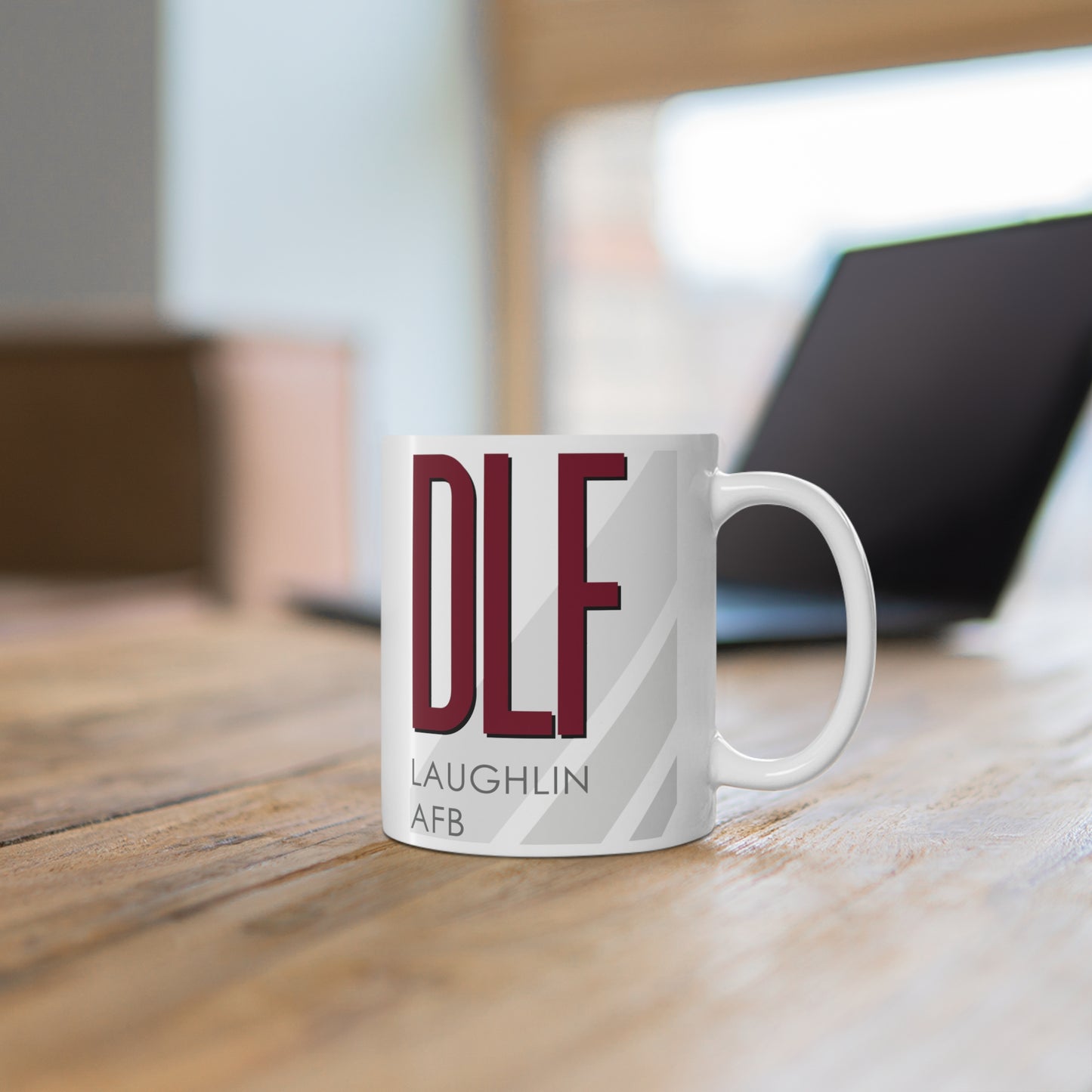 Laughlin AFB, DLF. 11oz Airport Mug (Magenta)