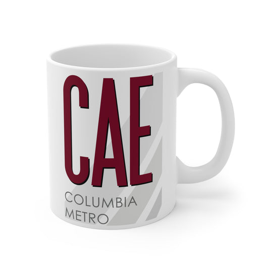 Columbia Metro, CAE. 11oz Airport Mug (Magenta)