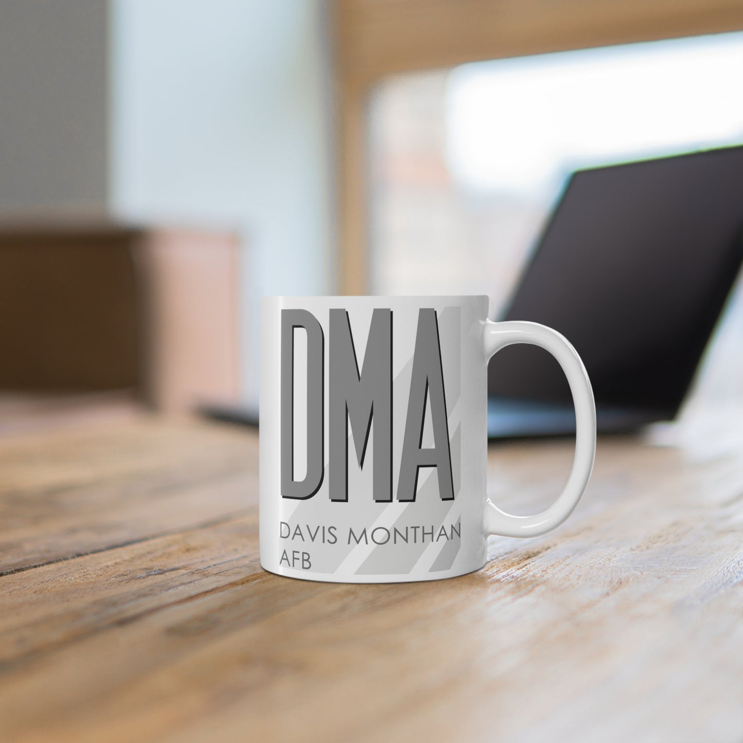 Davis Monthan AFB, DMA. 11oz Airport Mug (Gray)