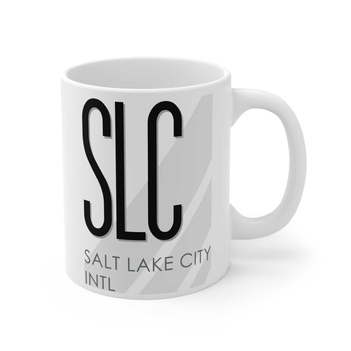 Salt Lake City Intl, SLC. 11oz Airport Mug (White)