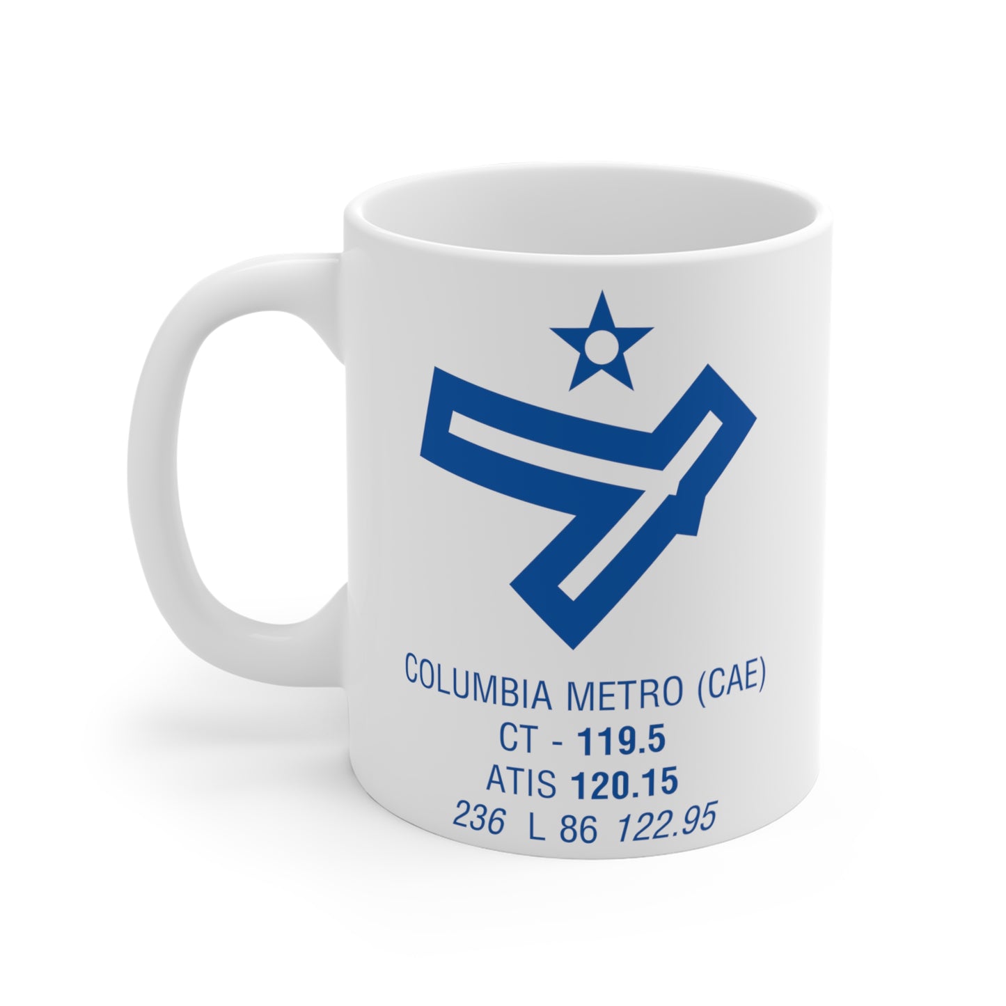 Columbia Metro, CAE. 11oz Airport Mug (Blue)