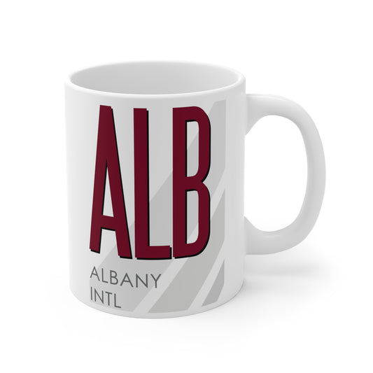 Albany Intl, ALB. 11oz Airport Mug (Magenta)