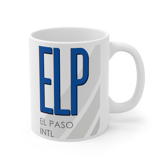 El Paso Intl, ELP. 11oz Airport Mug (Blue)