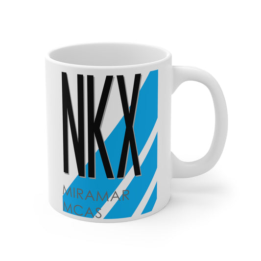 Miramar Marine Corp Air Station, NKX. 11oz Airport Mug (Blue)