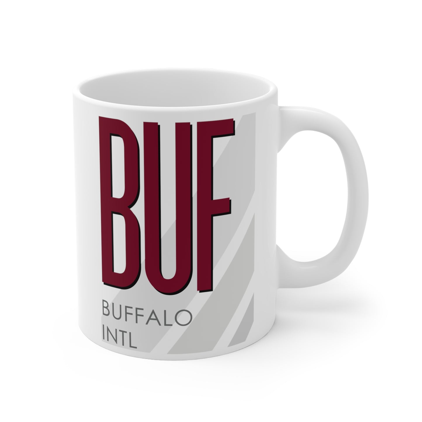 Buffalo Niagara Intl, BUF. 11oz Airport Mug (Magenta)