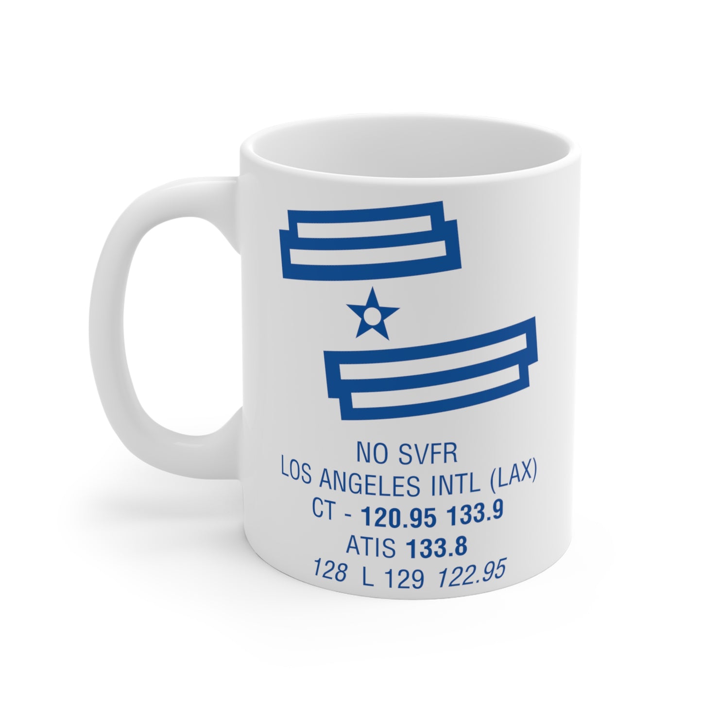 Los Angeles Intl, LAX. 11oz Airport Mug (White)