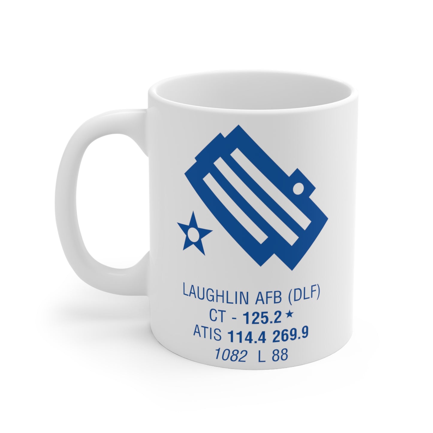 Laughlin AFB, DLF. 11oz Airport Mug (Blue)