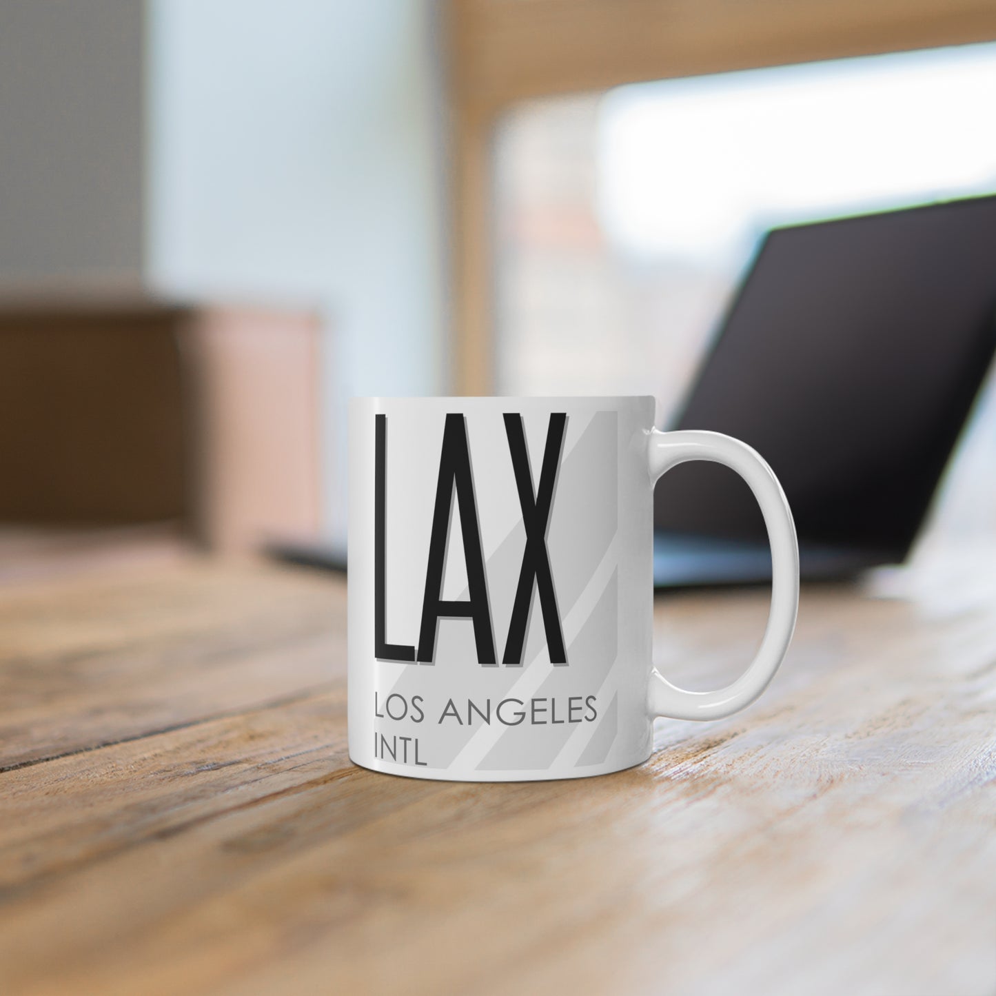 Los Angeles Intl, LAX. 11oz Airport Mug (White)