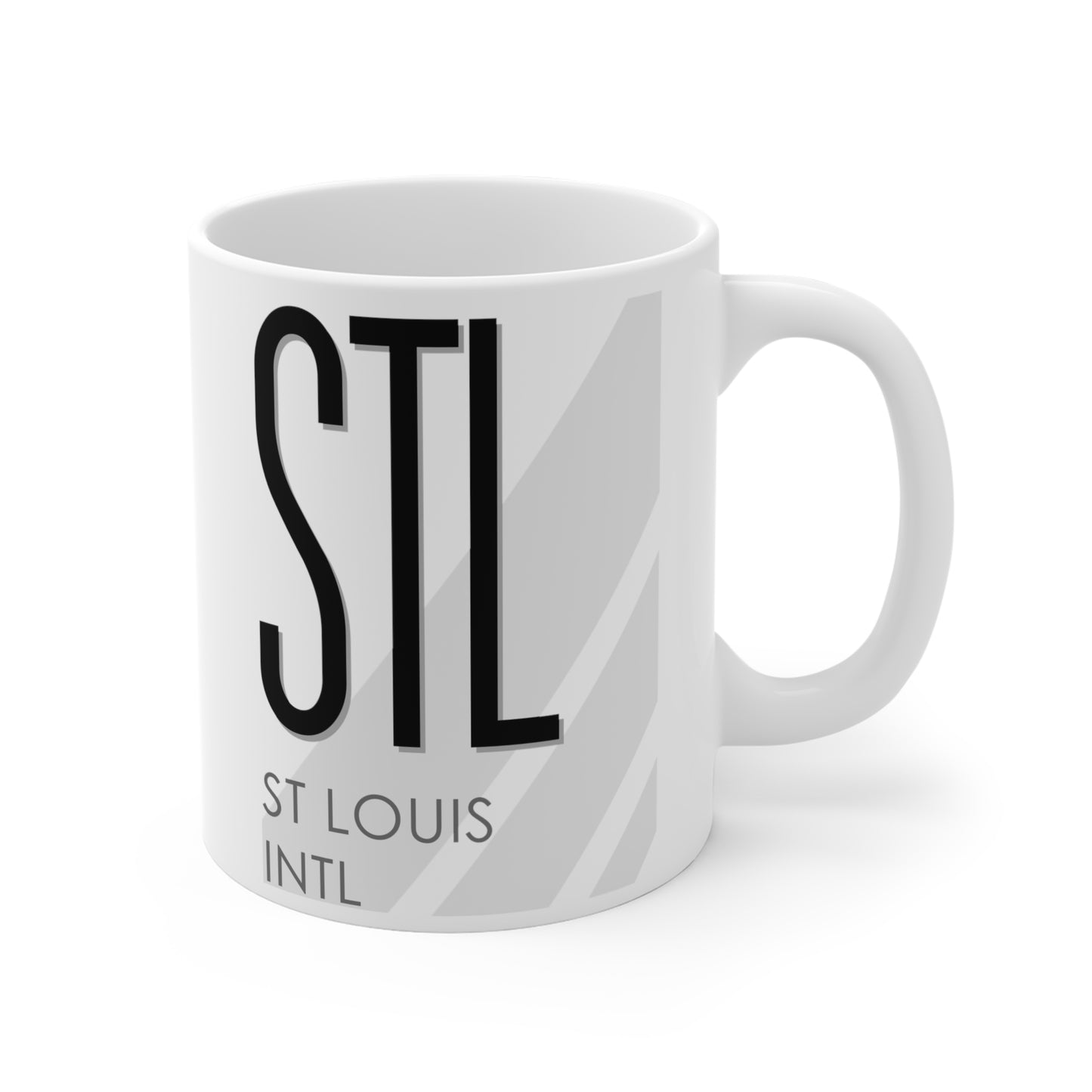 St Louis Lambert Intl, STL. 11oz Airport Mug (White)