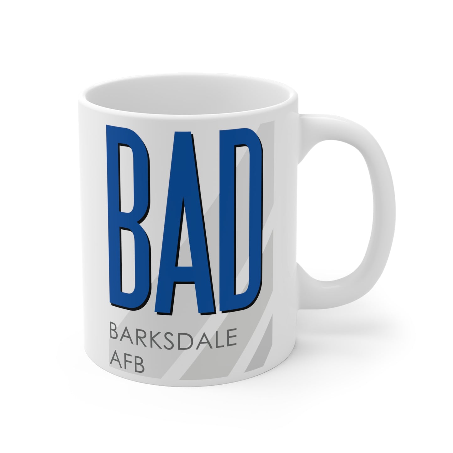 Barksdale AFB, BAD. 11oz Airport Mug (Blue)