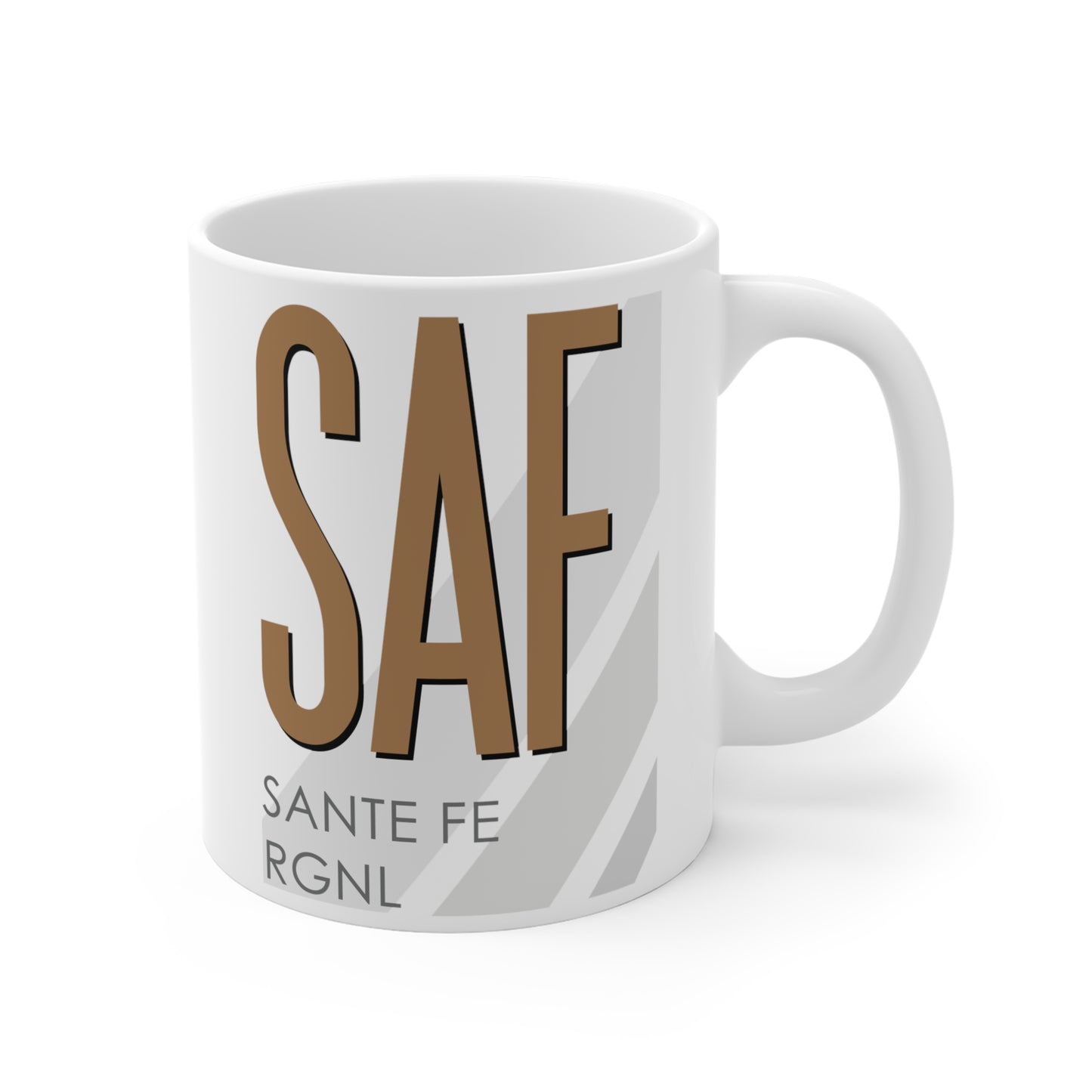 Santa Fe Rgnl, SAF. 11oz Airport Mug (Brown SAF)