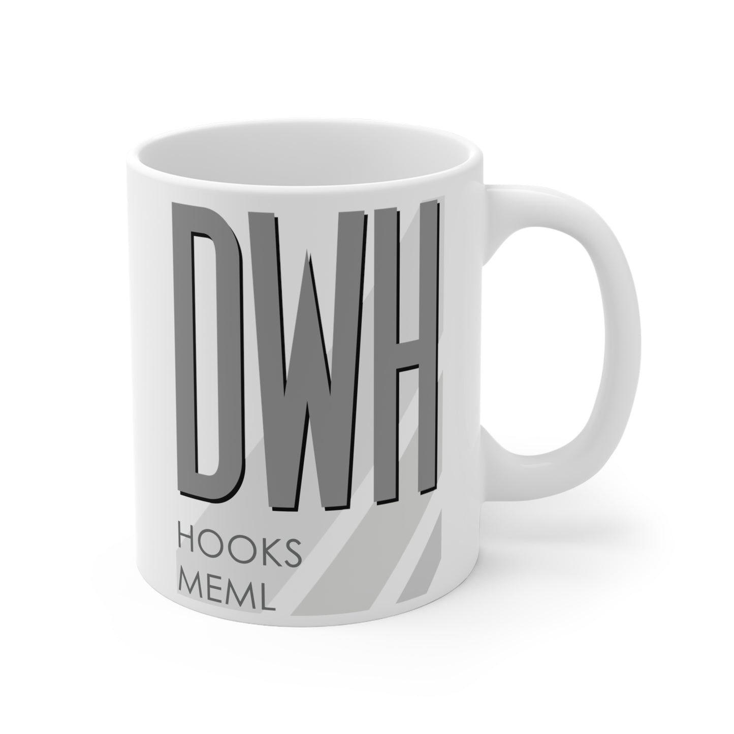 David Wayne Hooks Meml, DWH. 11oz Airport Mug (Gray)