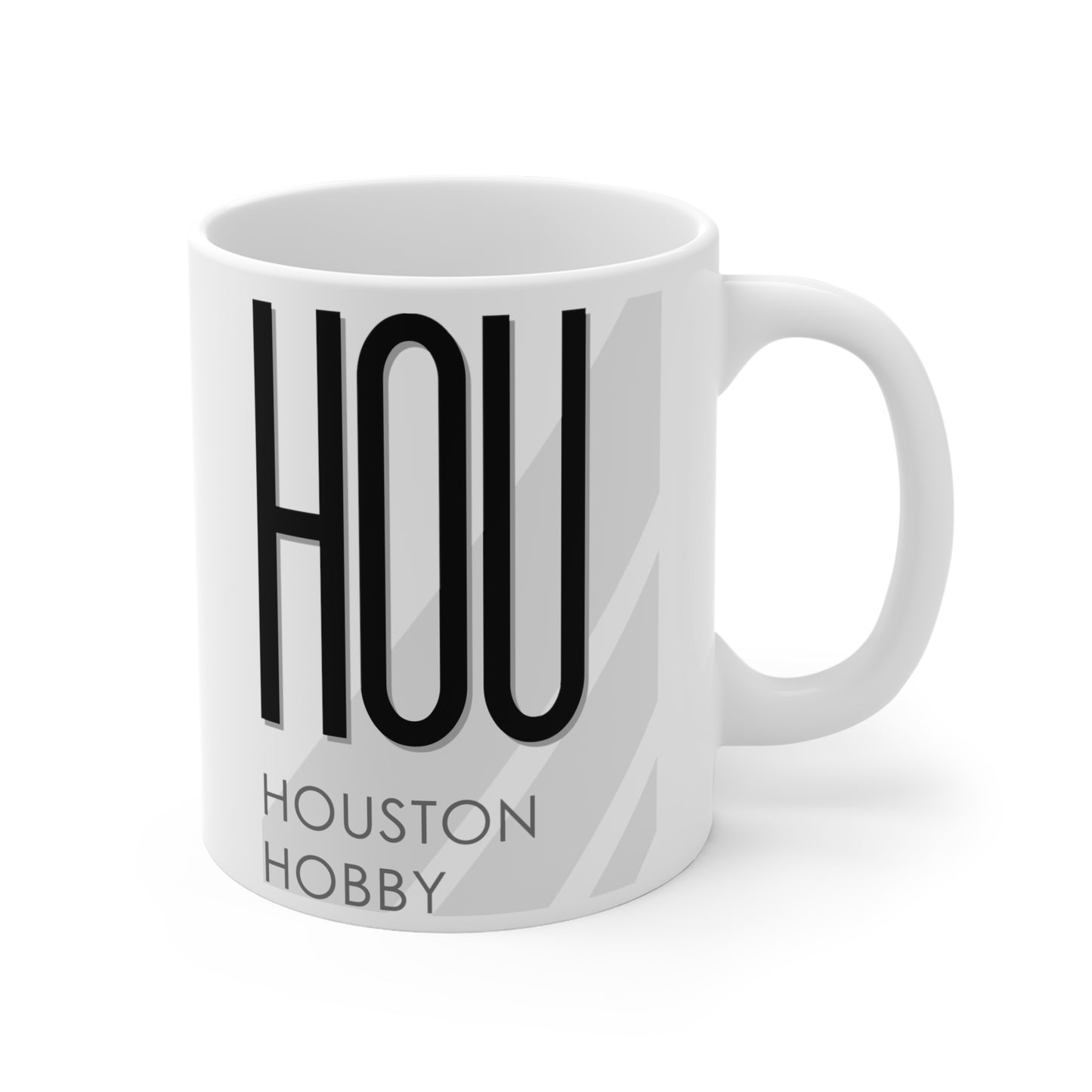 Houston Hobby, HOU. 11oz Airport Mug (White)