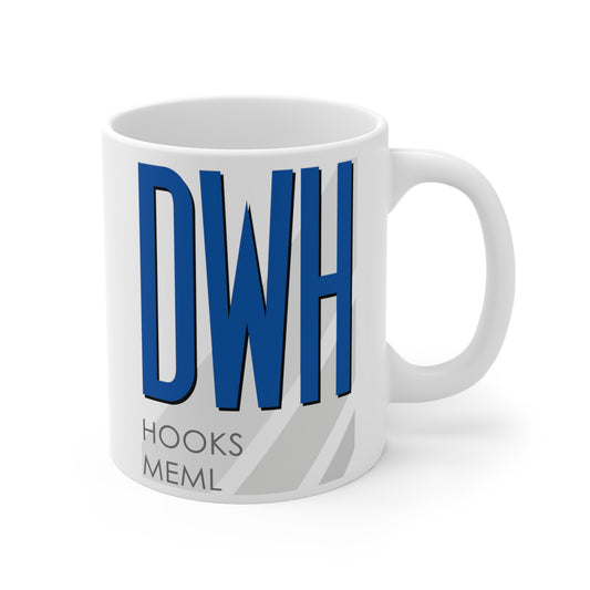 David Wayne Hooks Meml, DWH. 11oz Airport Mug (Blue)