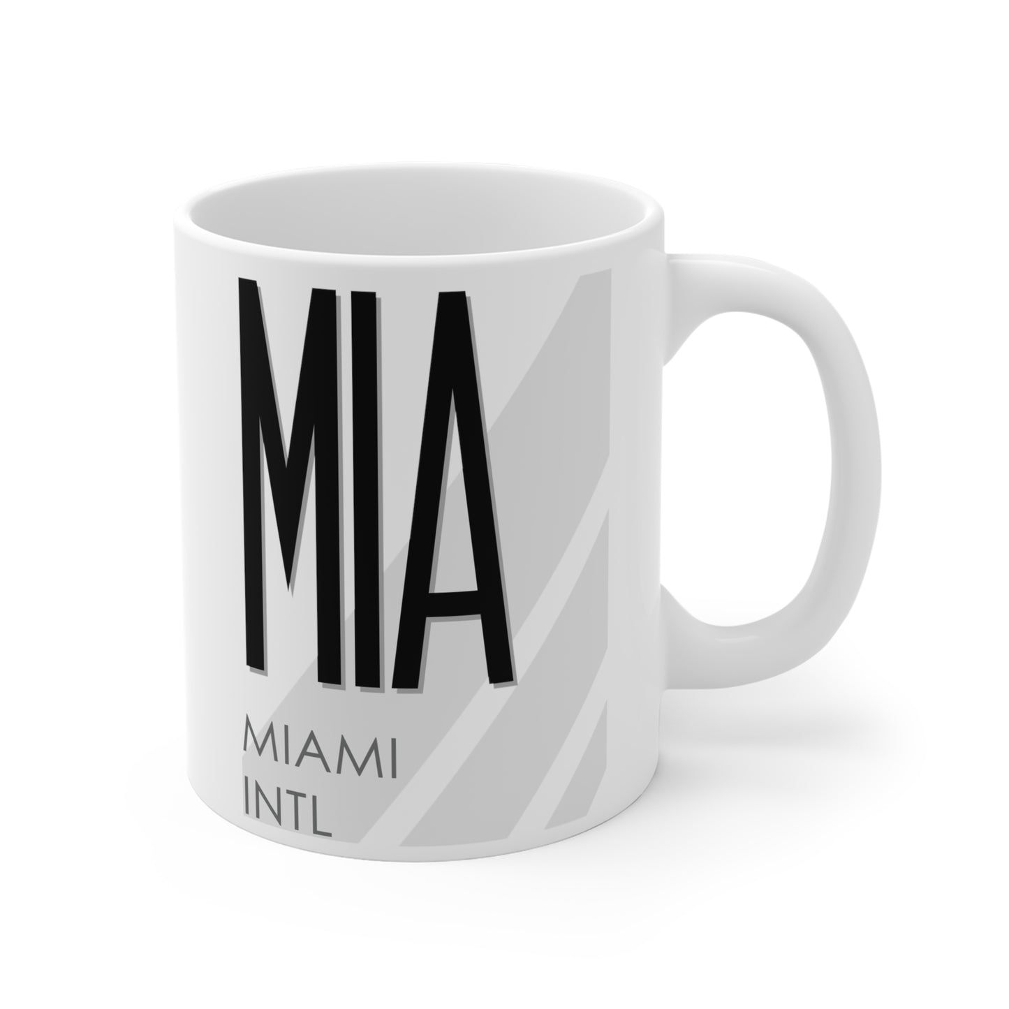 Miami Intl, MIA. 11oz Airport Mug (White)