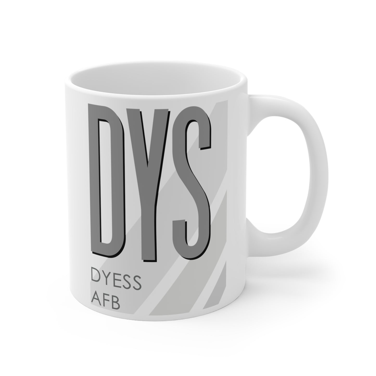 Dyess AFB, DYS. 11oz Airport Mug (Gray)