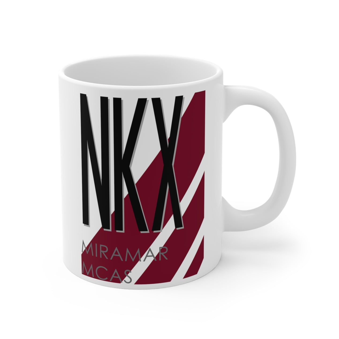 Miramar Marine Corp Air Station, NKX. 11oz Airport Mug (Magenta)