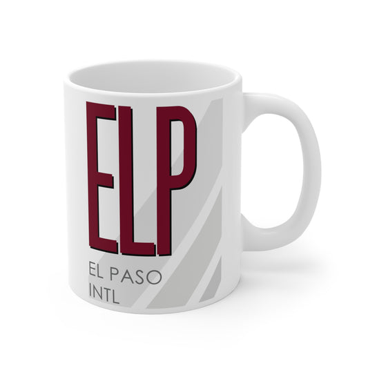 El Paso Intl, ELP. 11oz Airport Mug (Magenta)