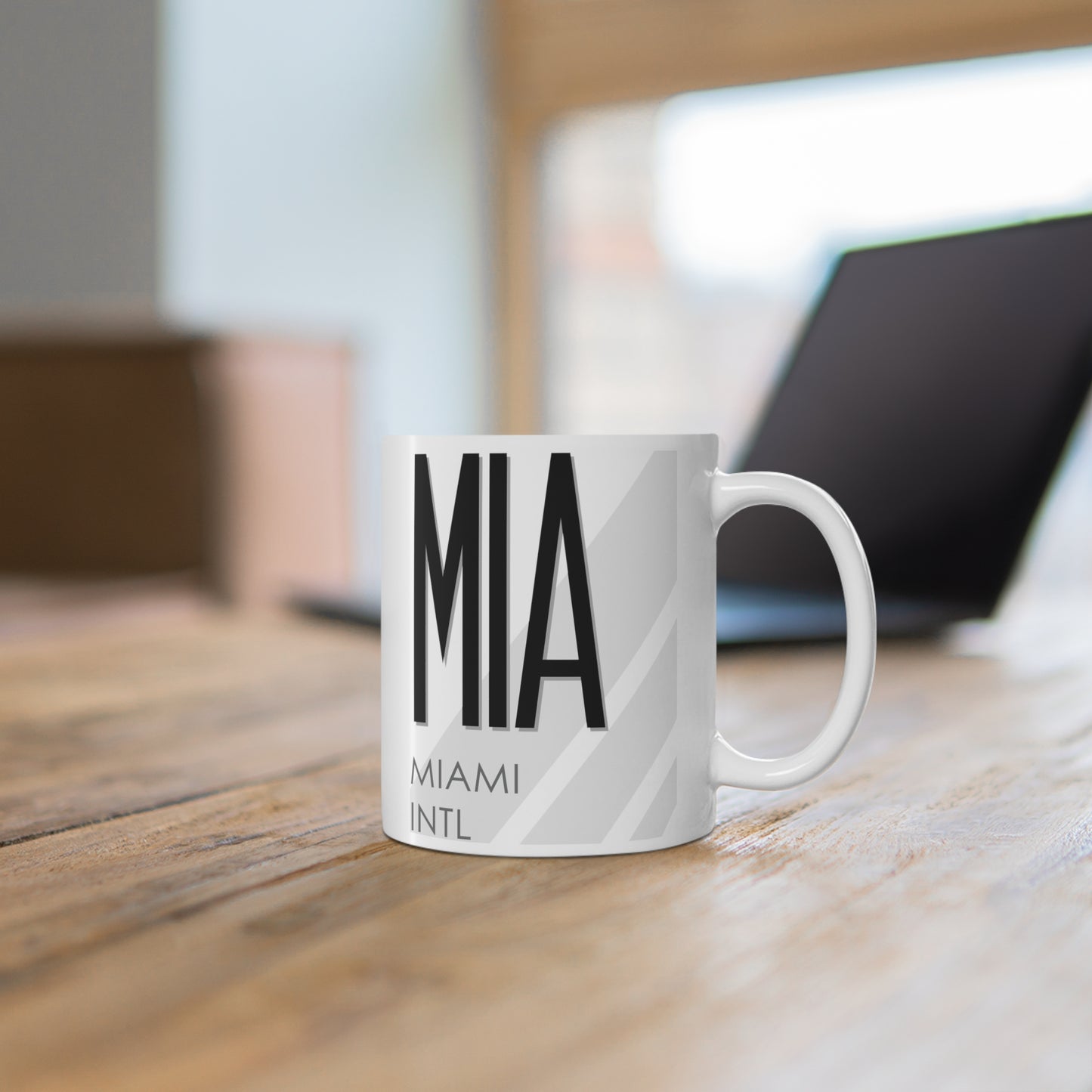 Miami Intl, MIA. 11oz Airport Mug (White)