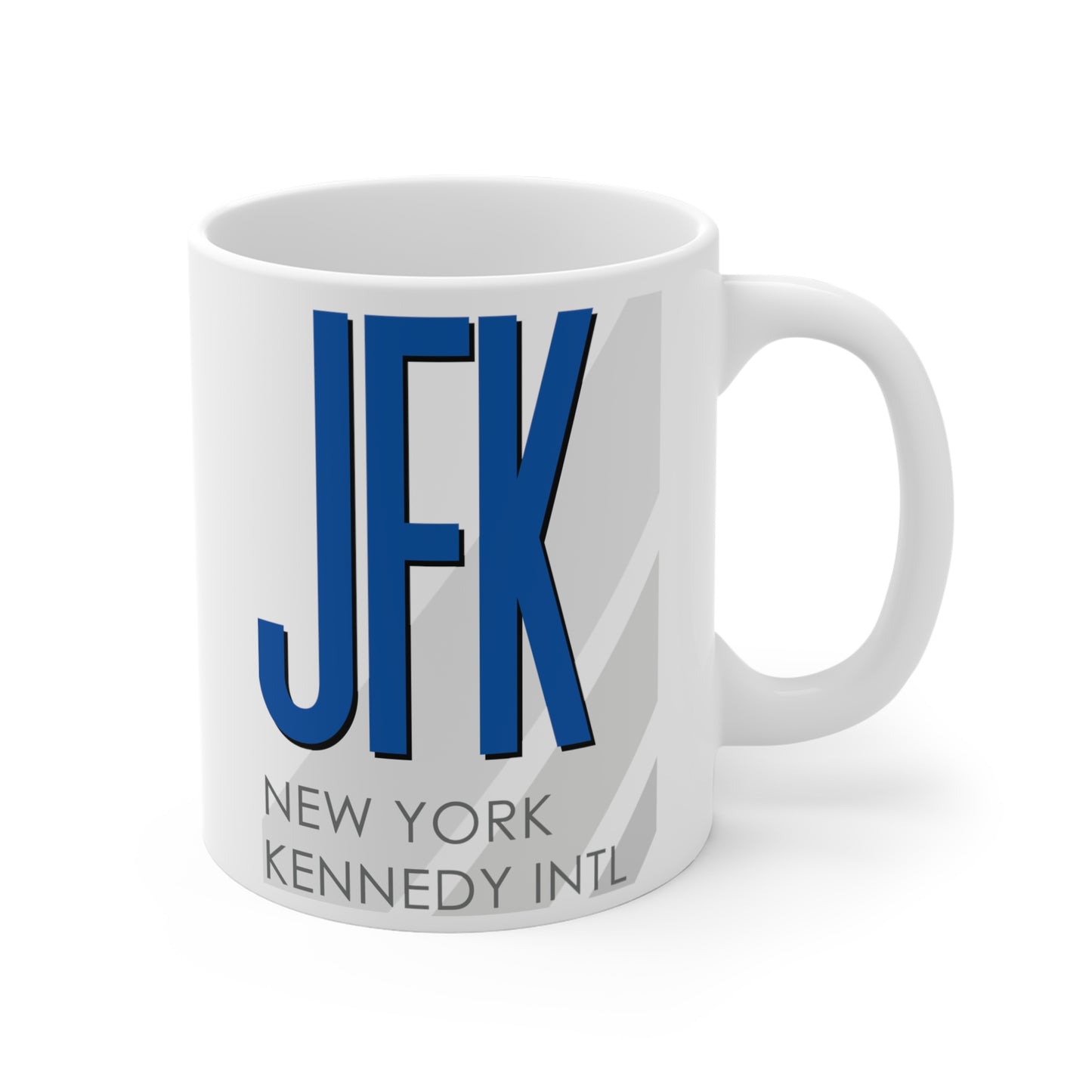 New York John F. Kennedy Intl, JFK. 11oz Airport Mug (Blue JFK)