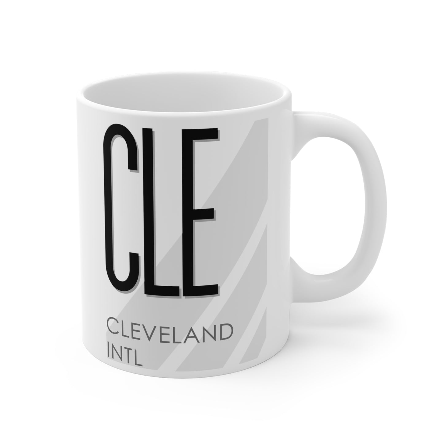 Cleveland-Hopkins Intl, CLE. 11oz Airport Mug (White)