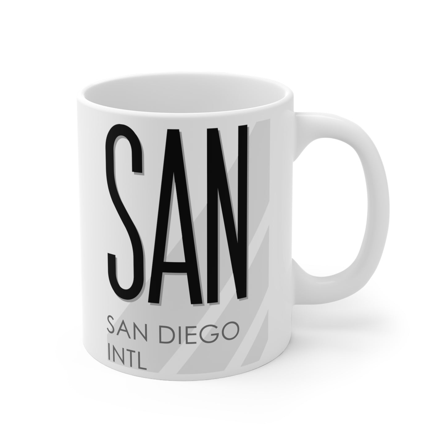 San Diego Intl, SAN. 11oz Airport Mug (White)