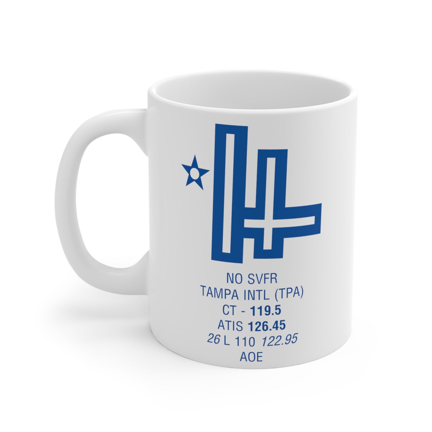 Tampa Intl, TPA. 11oz Airport Mug (White)