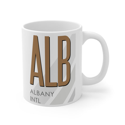 Albany Intl, ALB. 11oz Airport Mug (Brown)