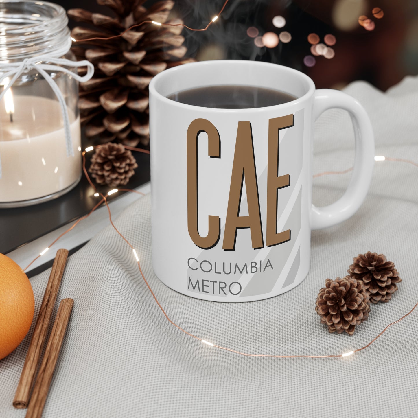 Columbia Metro, CAE. 11oz Airport Mug (Brown)