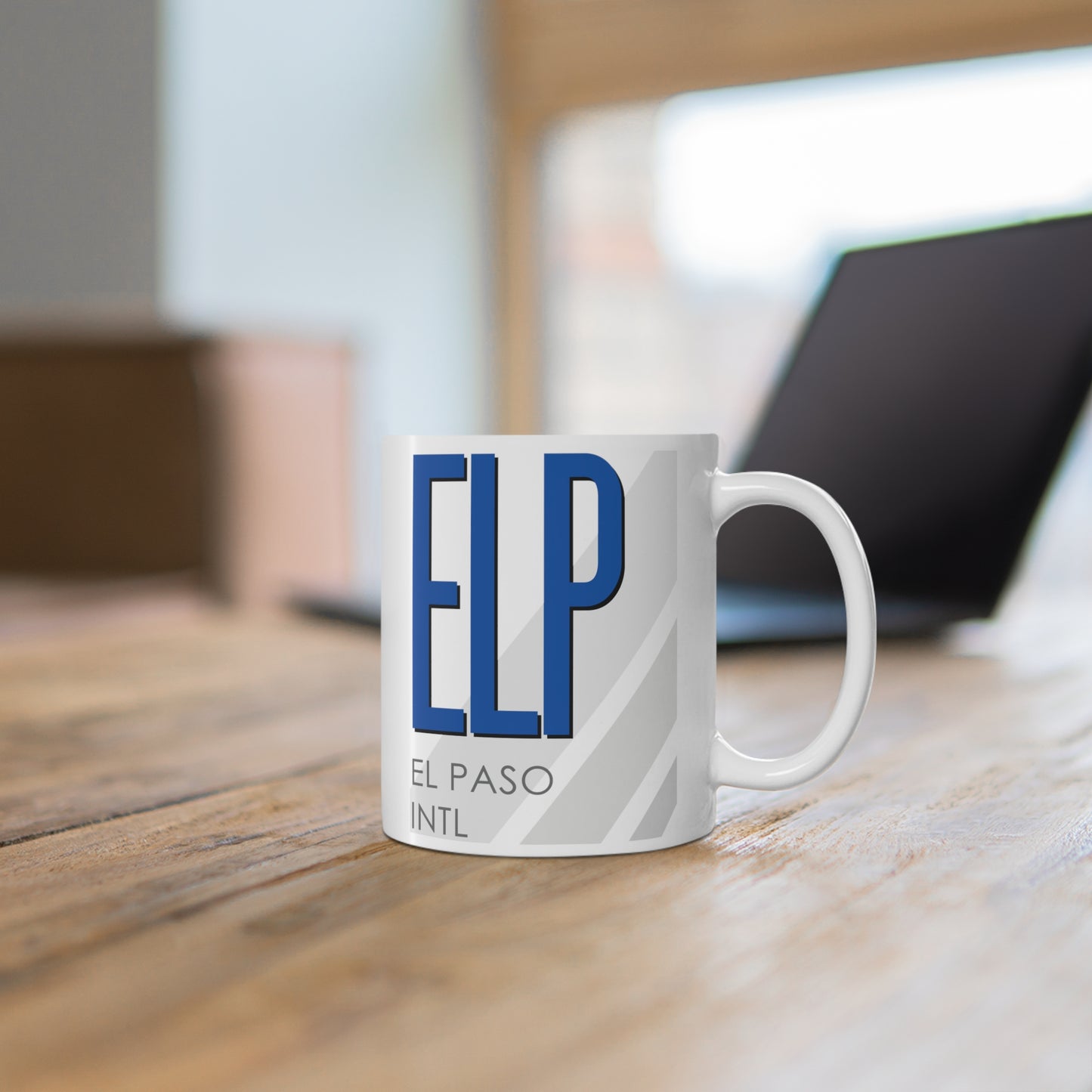 El Paso Intl, ELP. 11oz Airport Mug (Blue)