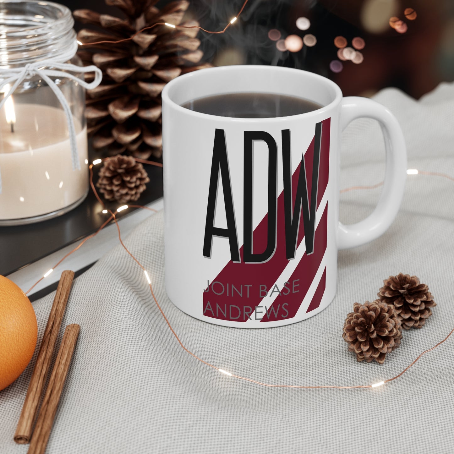 Joint Base Andrews, ADW. 11oz Airport Mug (Magenta)