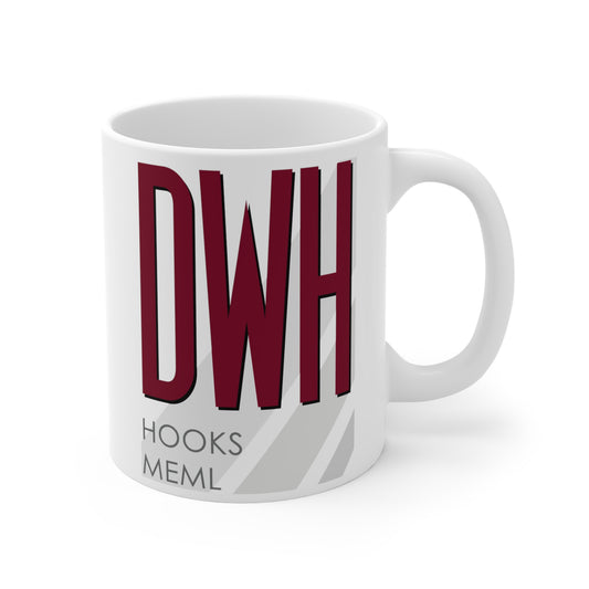 David Wayne Hooks Meml, DWH. 11oz Airport Mug (Magenta)