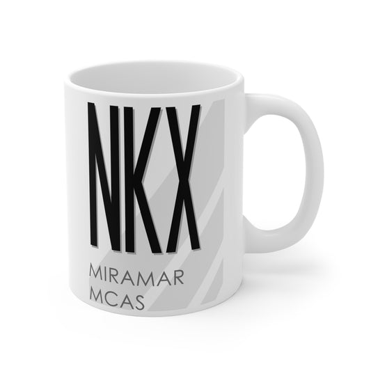 Miramar Marine Corp Air Station, NKX. 11oz Airport Mug (White)