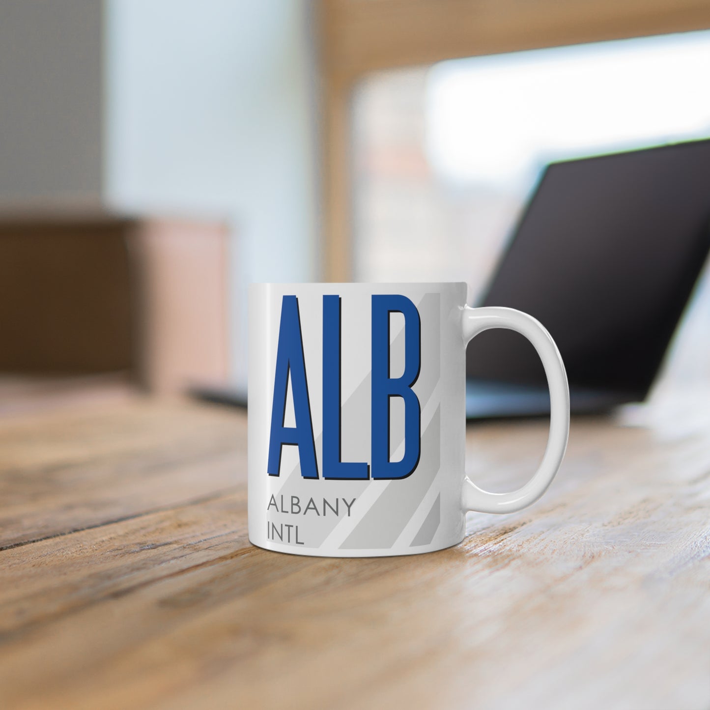 Albany Intl, ALB. 11oz Airport Mug (Blue)