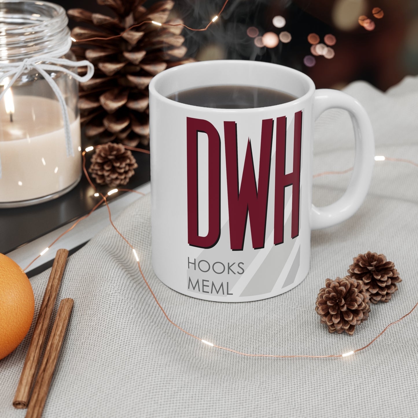 David Wayne Hooks Meml, DWH. 11oz Airport Mug (Magenta)