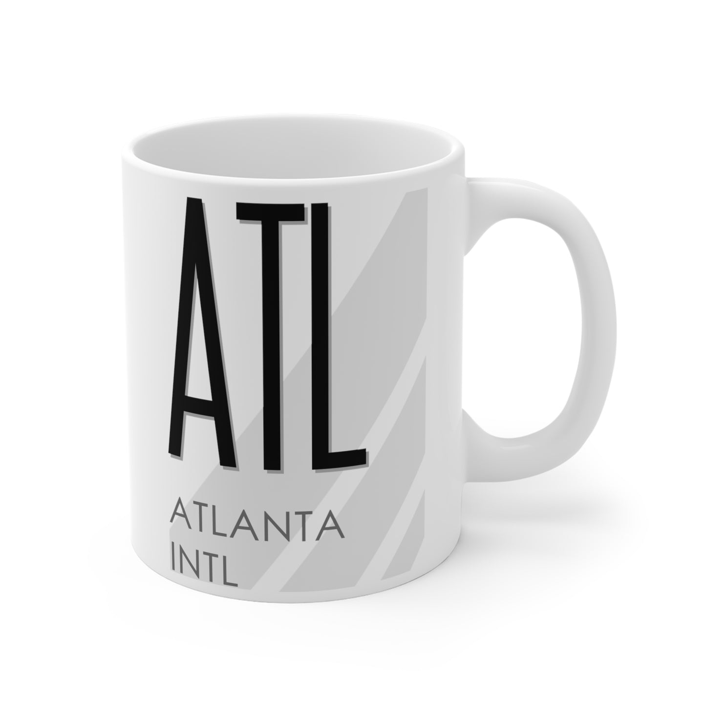 Hartsfield-Jackson Atlanta Intl, ATL. 11oz Airport Mug (White)