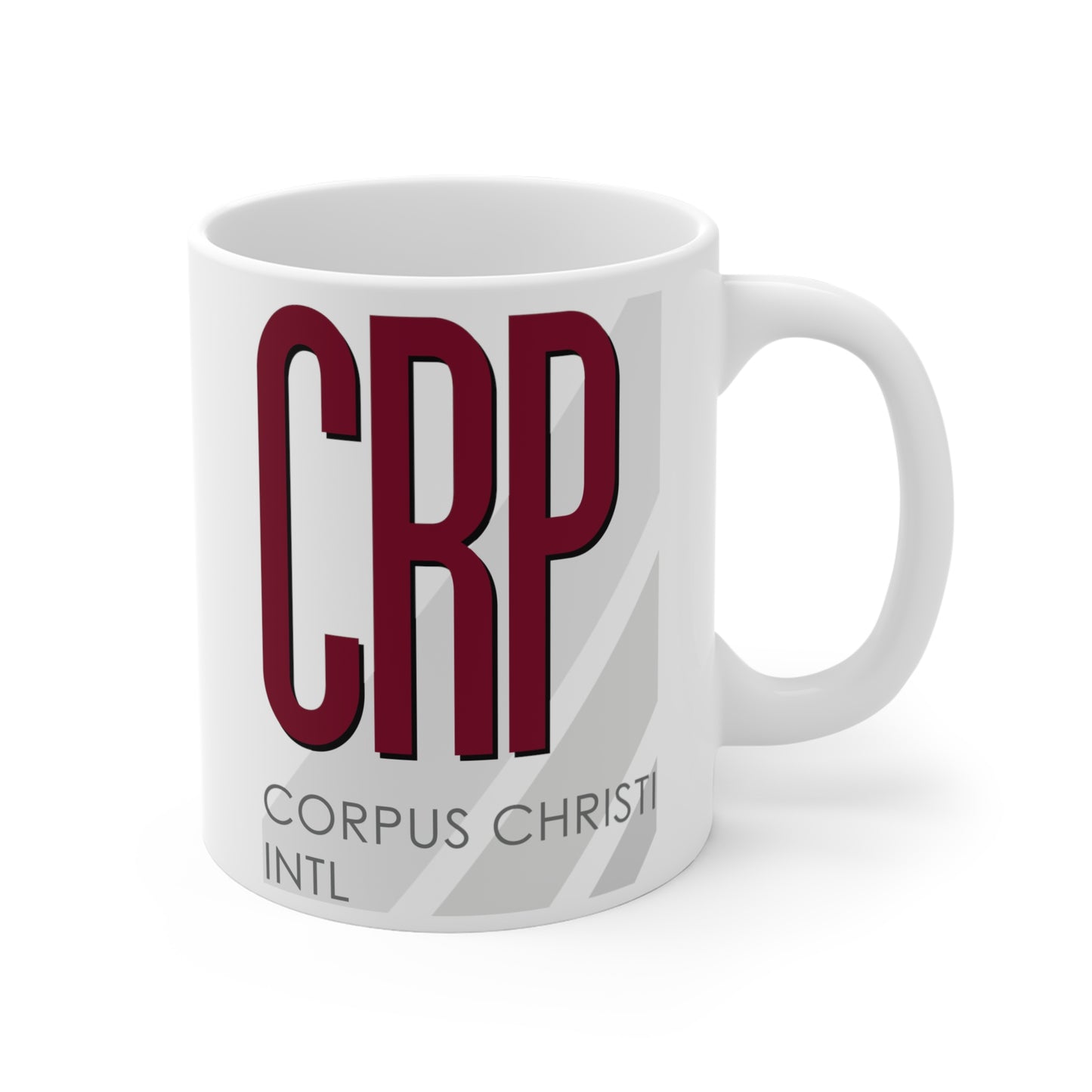 Corpus Christi Intl, CRP. 11oz Airport Mug (Magenta)