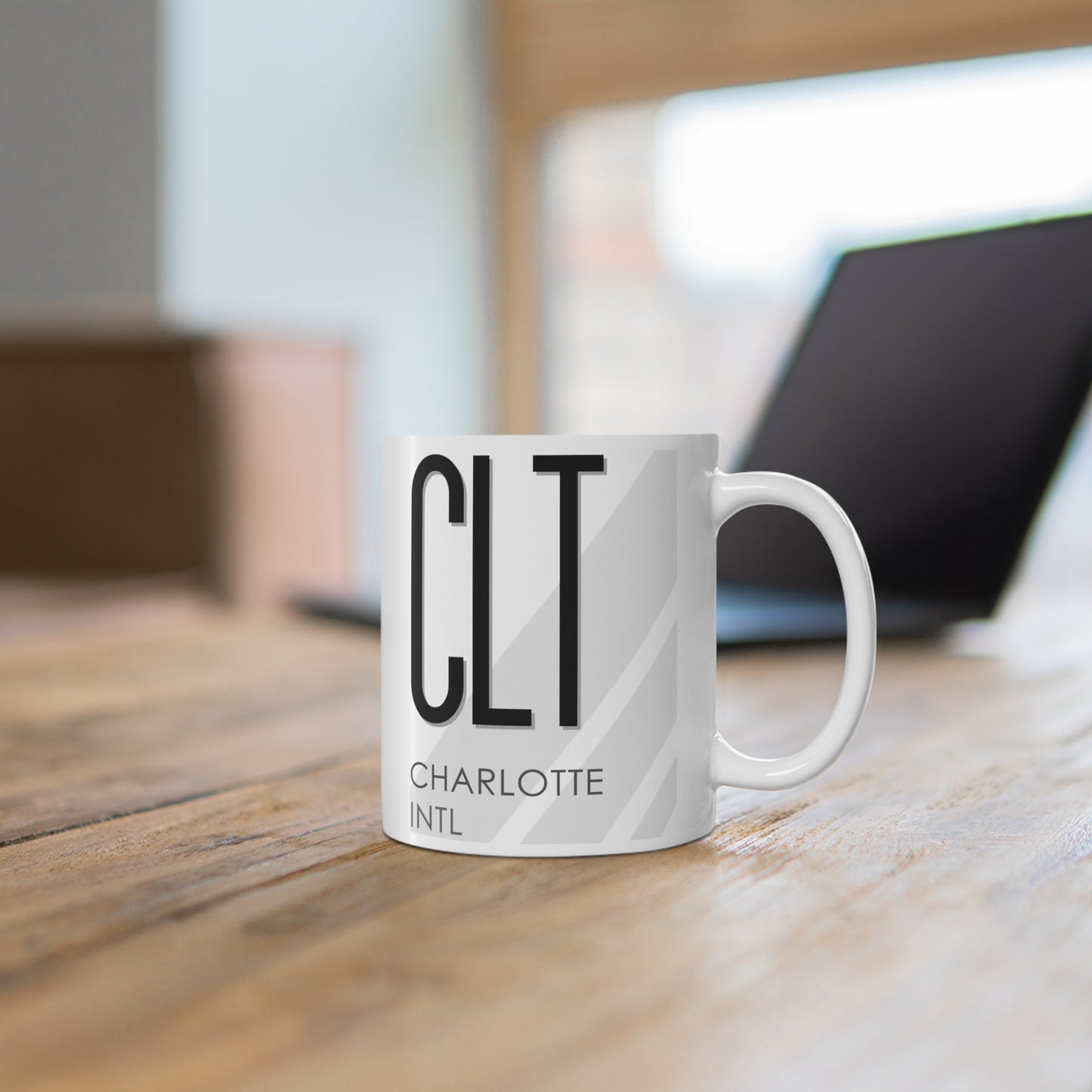 Charlotte-Douglas Intl, CLT. 11oz Airport Mug (White)