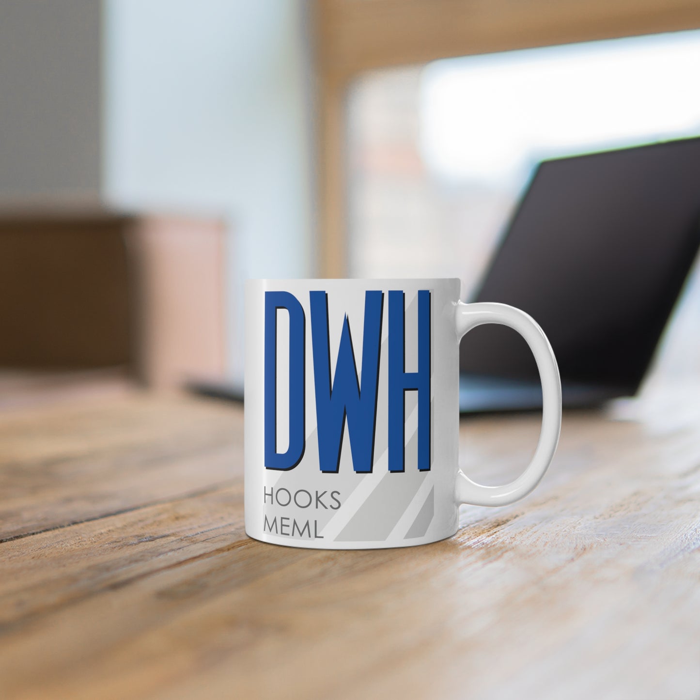 David Wayne Hooks Meml, DWH. 11oz Airport Mug (Blue)