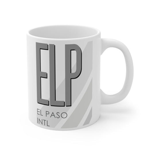 El Paso Intl, ELP. 11oz Airport Mug (Gray)