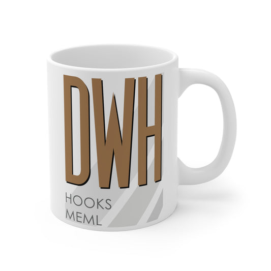 David Wayne Hooks Meml, DWH. 11oz Airport Mug (Brown)