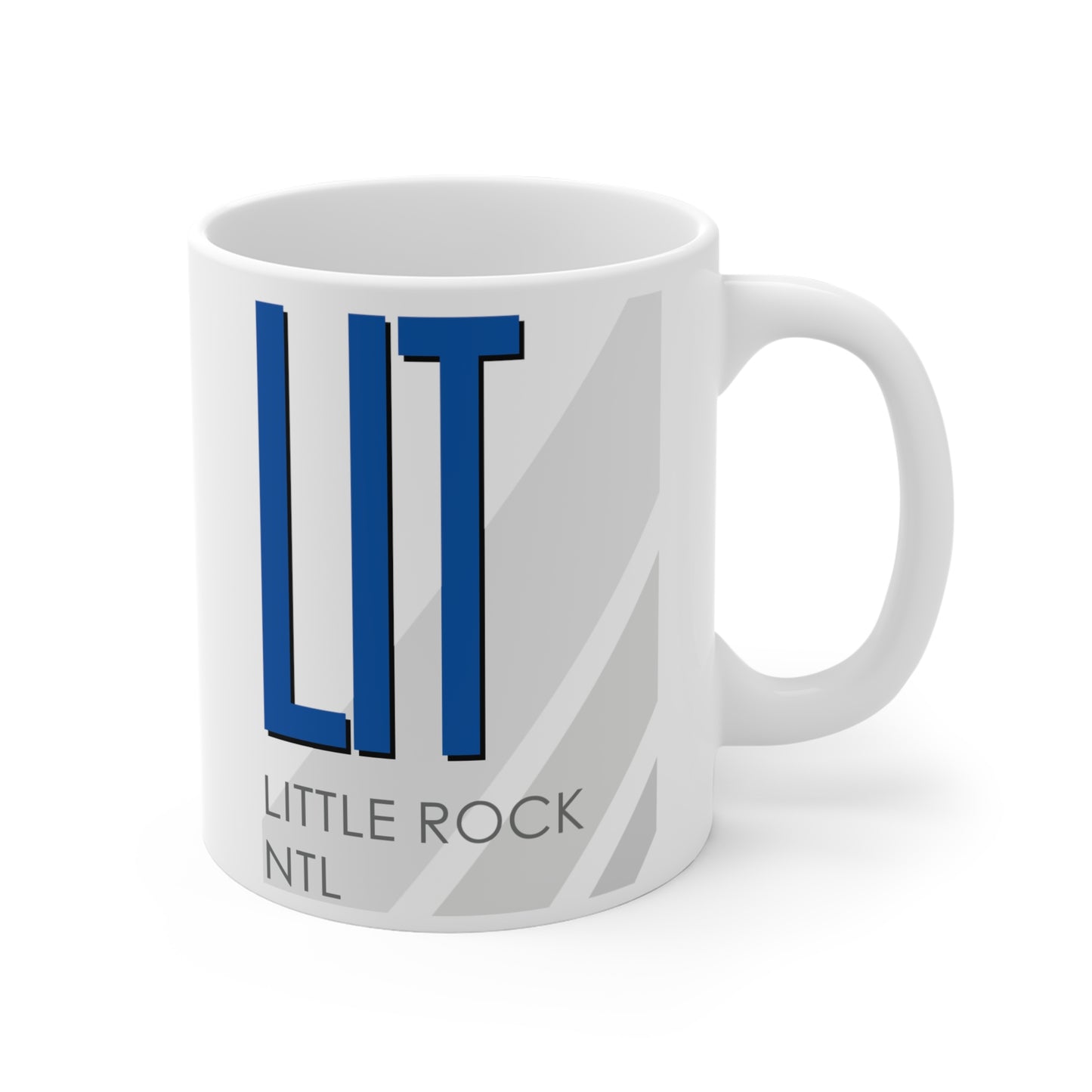 Little Rock Ntl Adams Fld, LIT. 11oz Airport Mug (Blue)