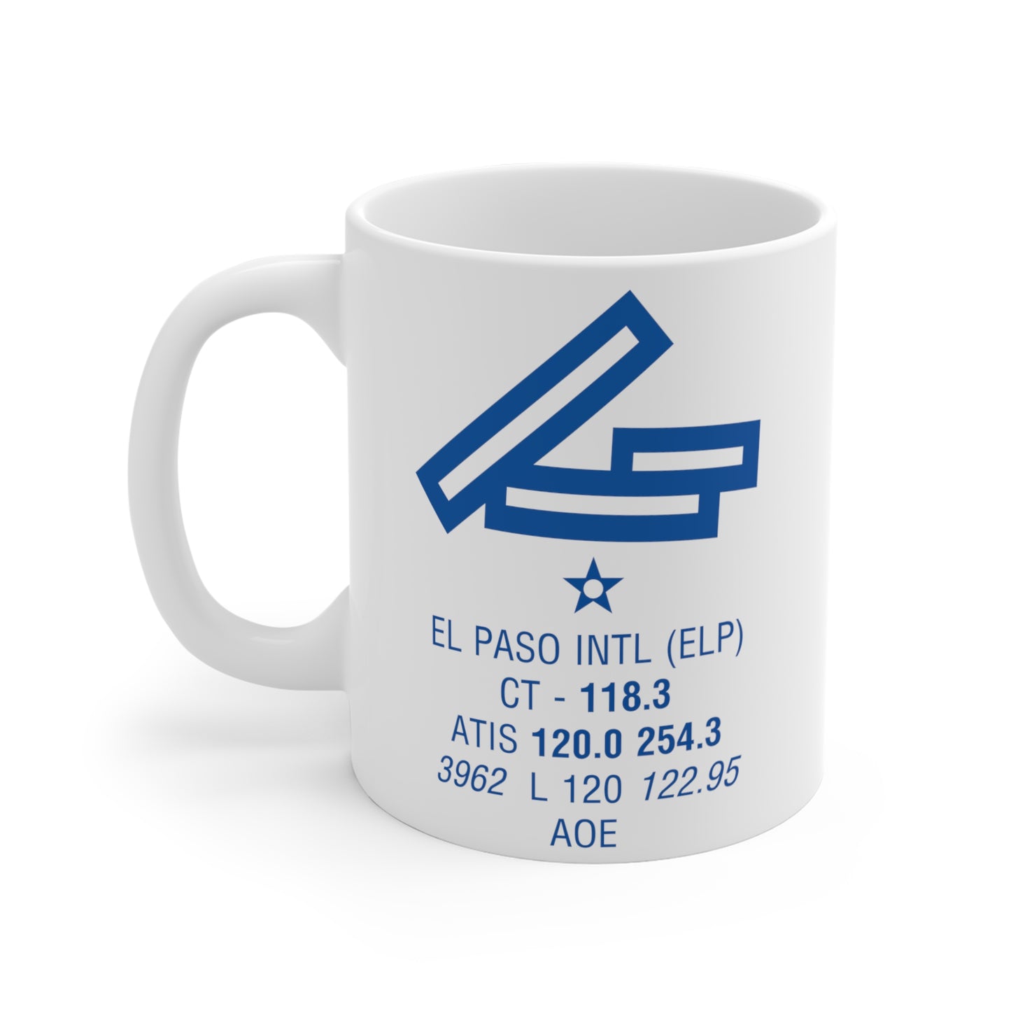 El Paso Intl, ELP. 11oz Airport Mug (Blue)