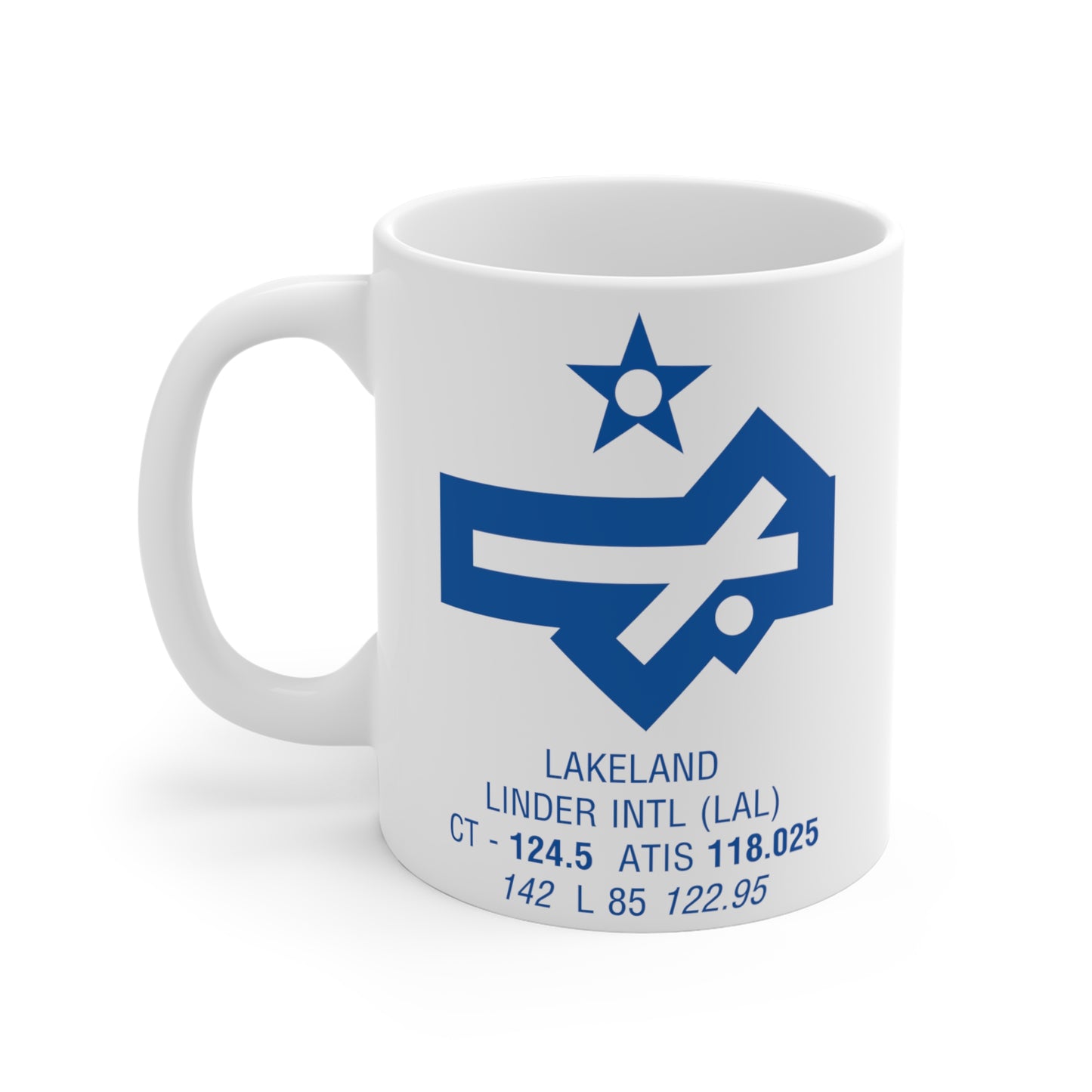 Lakeland Linder Intl, LAL. 11oz Airport Mug (Gray LAL)