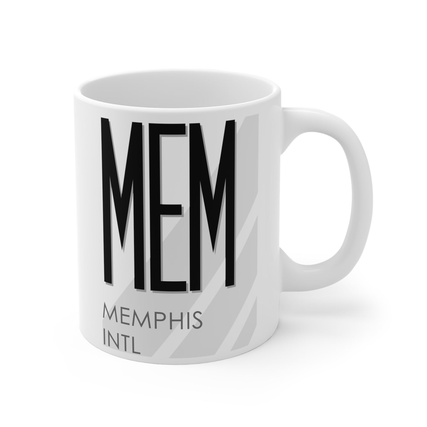 Memphis Intl, MEM. 11oz Airport Mug (White)