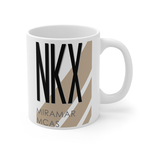 Miramar Marine Corp Air Station, NKX. 11oz Airport Mug (Cool Brown)