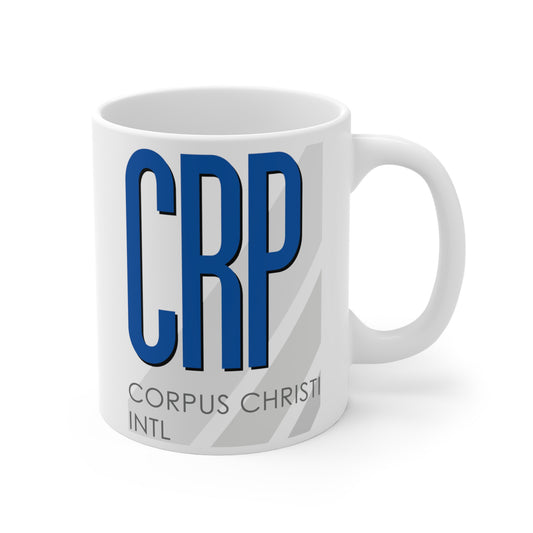 Corpus Christi Intl, CRP. 11oz Airport Mug (Blue)