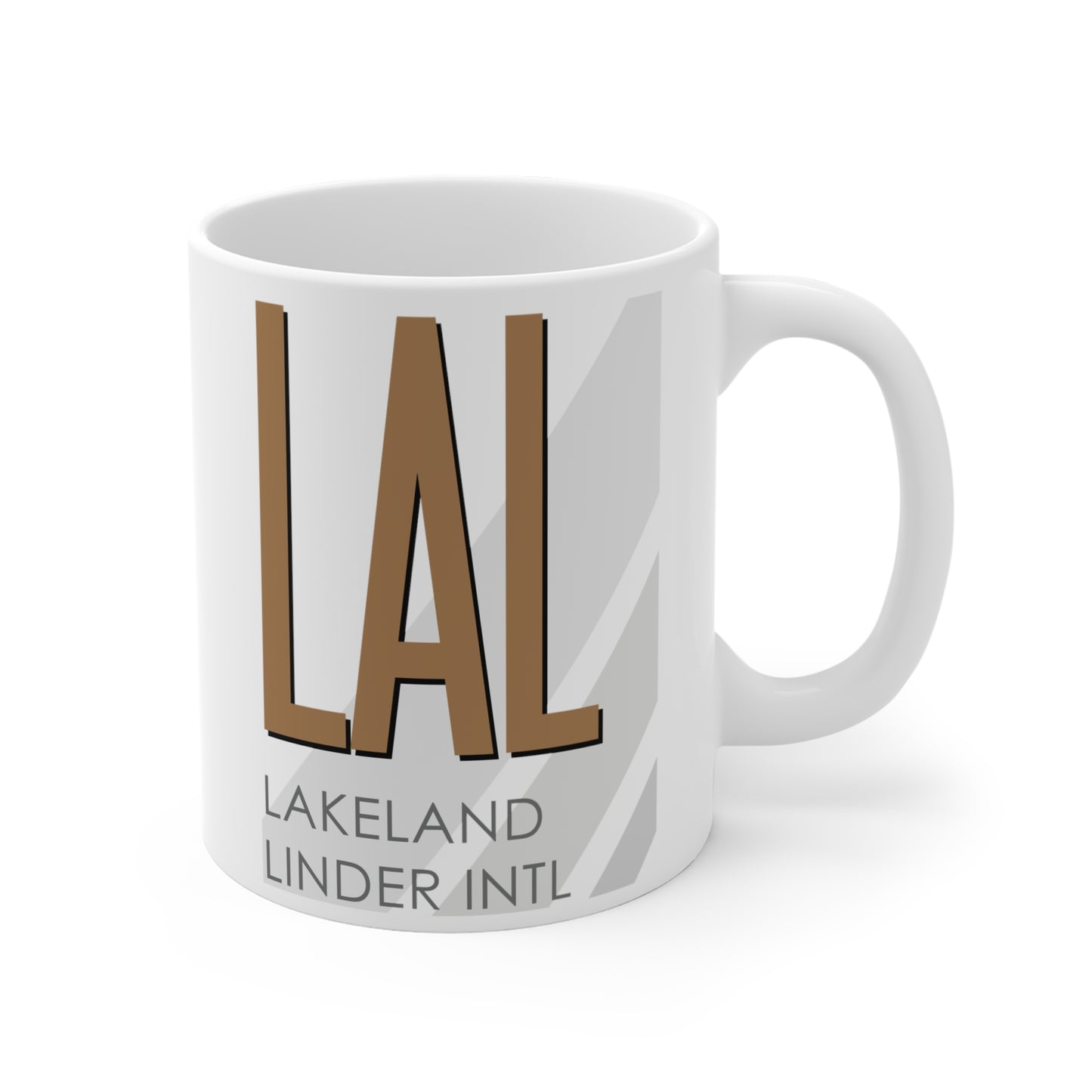 Lakeland Linder Intl, LAL. 11oz Airport Mug (Brown LAL)