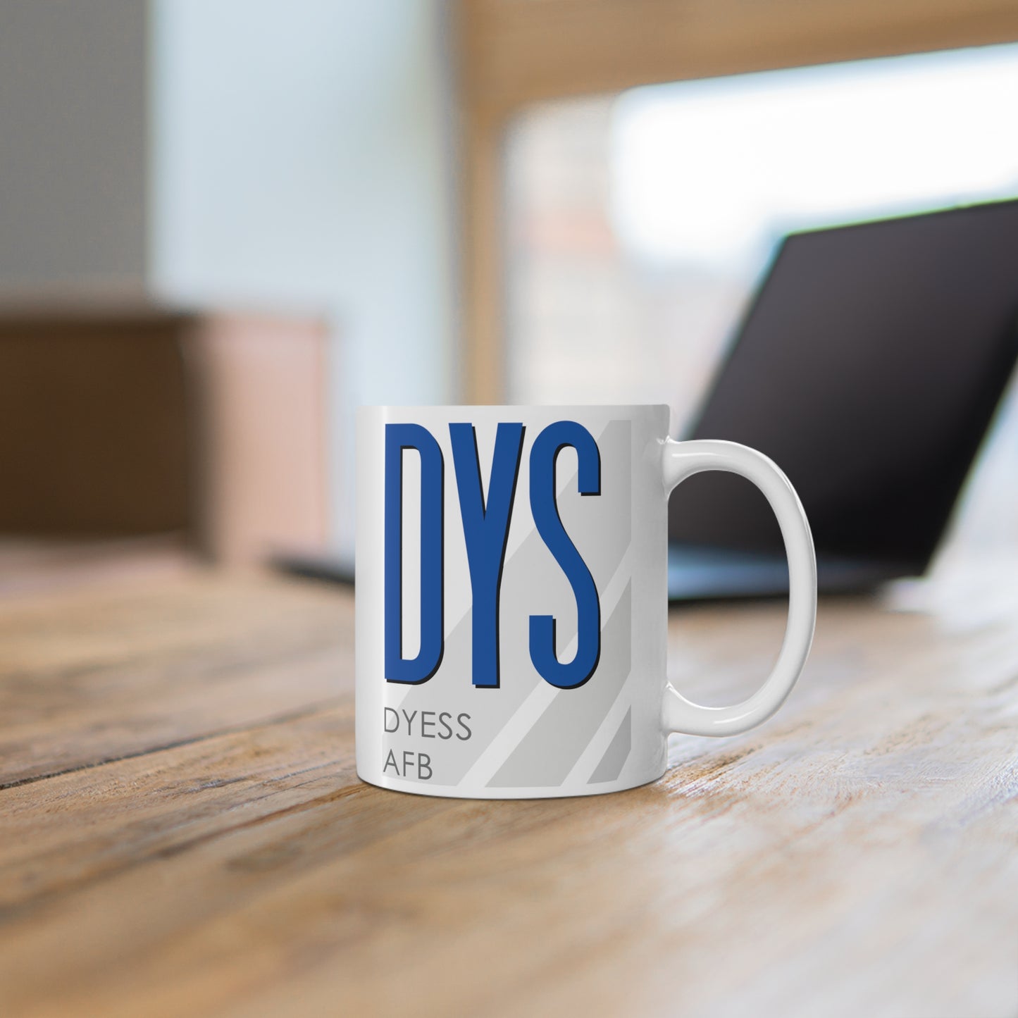 Dyess AFB, DYS. 11oz Airport Mug (Blue)