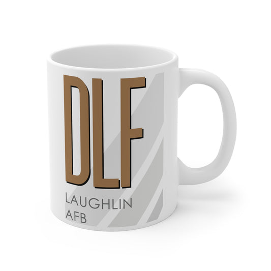 Laughlin AFB, DLF. 11oz Airport Mug (Brown)